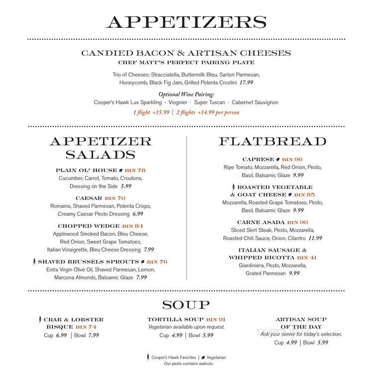 Cooper's Hawk Winery & Restaurants - Ashburn, VA