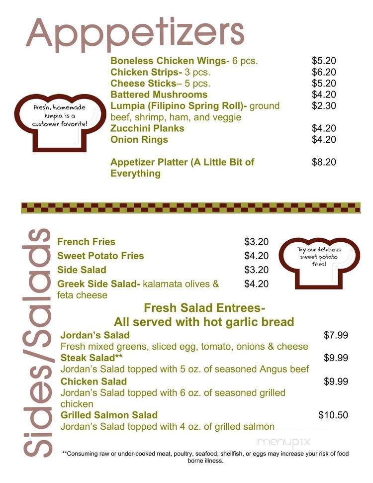 Jordans Restaurant & Pizzaria - Grove City, PA