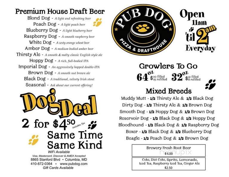 Pub Dog Pizza & Drafthouse - Columbia, MD