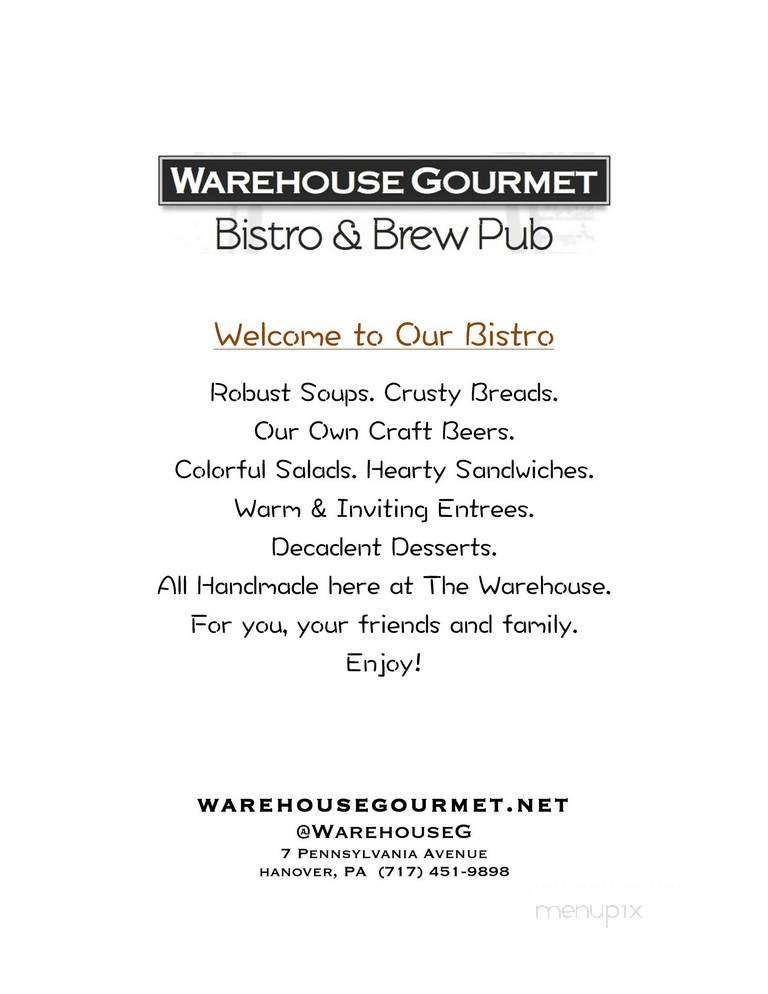 Warehouse Gourmet & Catering Co. - Hanover, PA