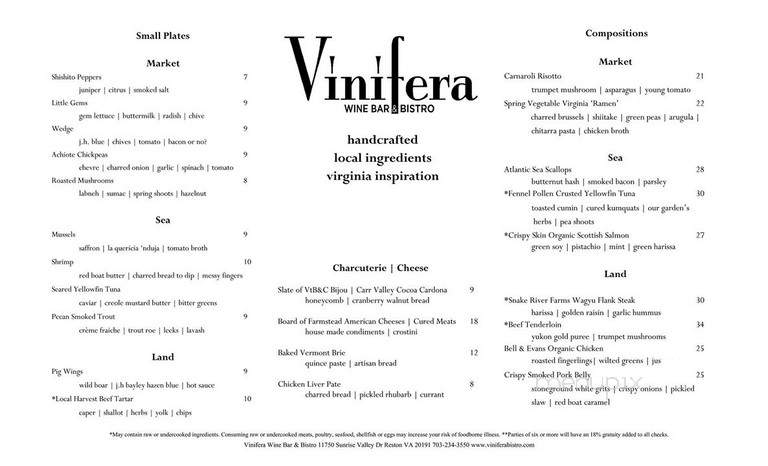 Vinifera Wine Bar & Bistro - Reston, VA