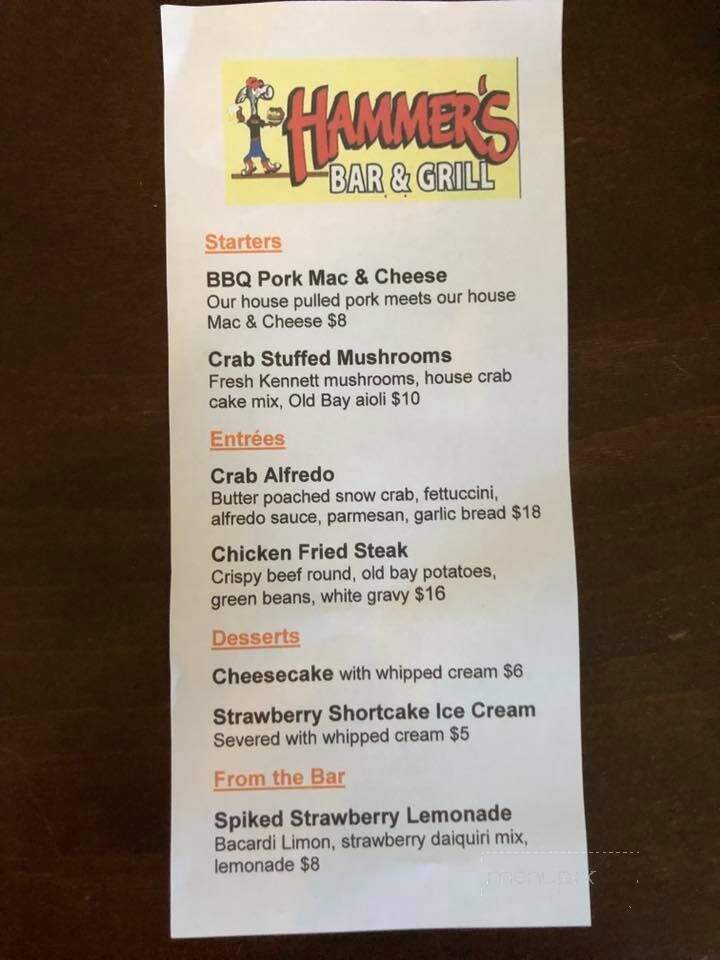 Hammer's Bar & Grill - Warwick, MD