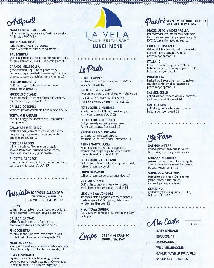 La Vela Italian Restaurant - Solomons, MD