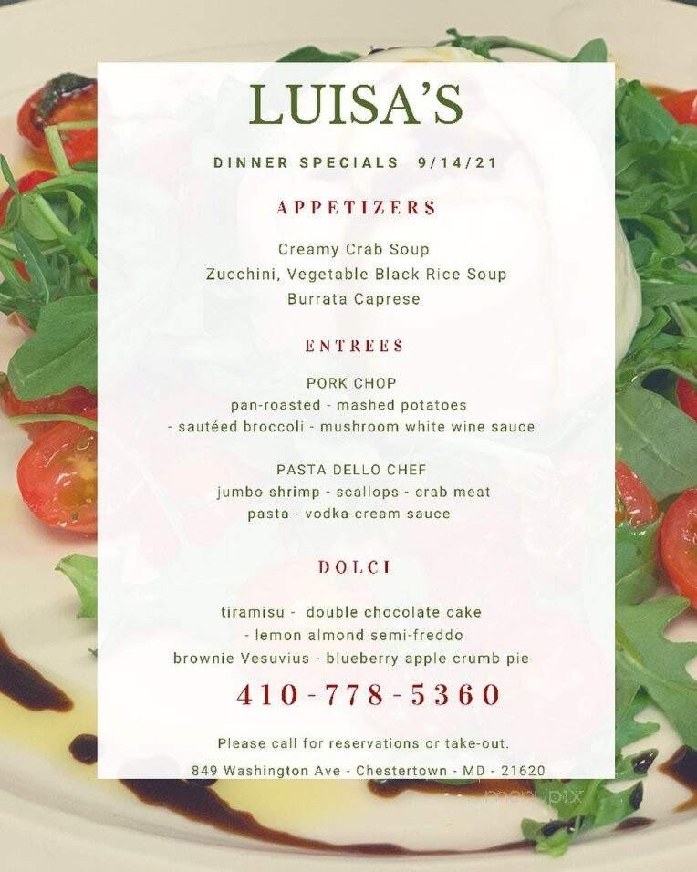 Luisa's Cafe - Chestertown, MD