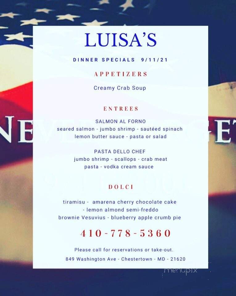 Luisa's Cafe - Chestertown, MD