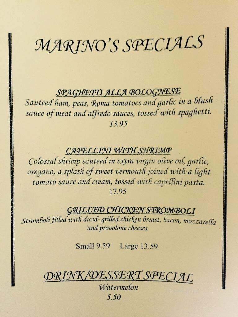 Marino's Pizza & Pasta House - York, PA