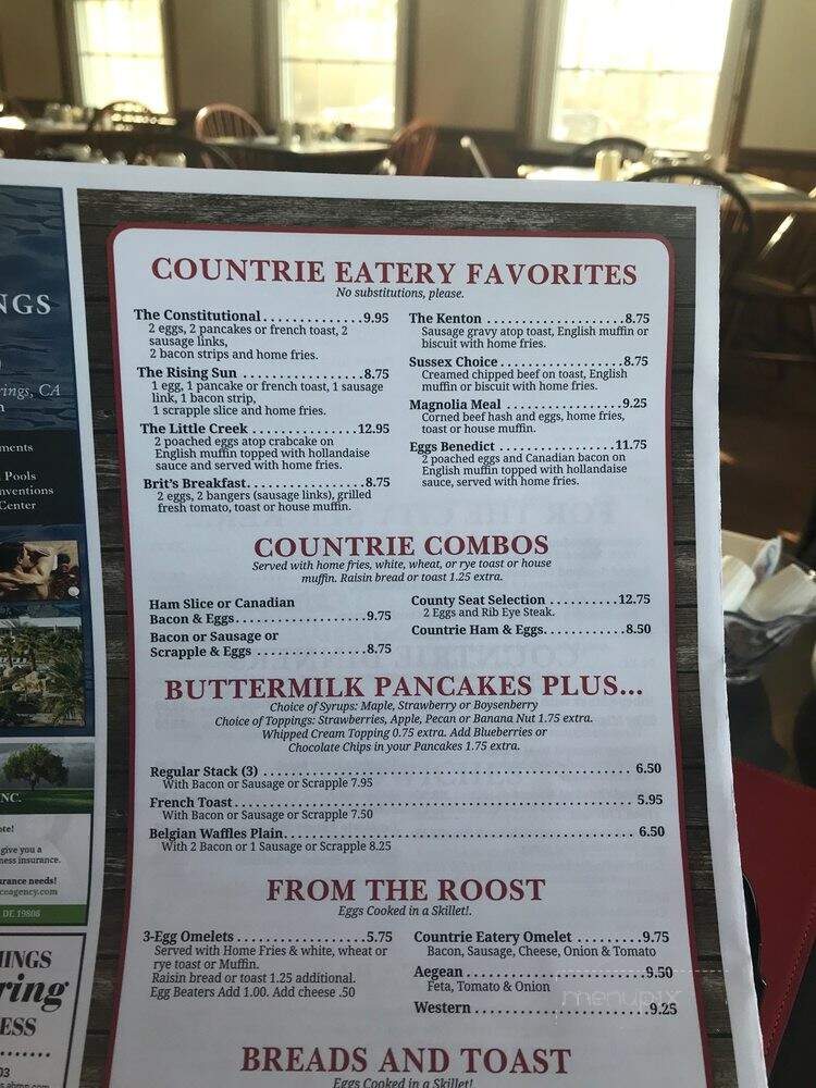 Country Eatery - Dover, DE