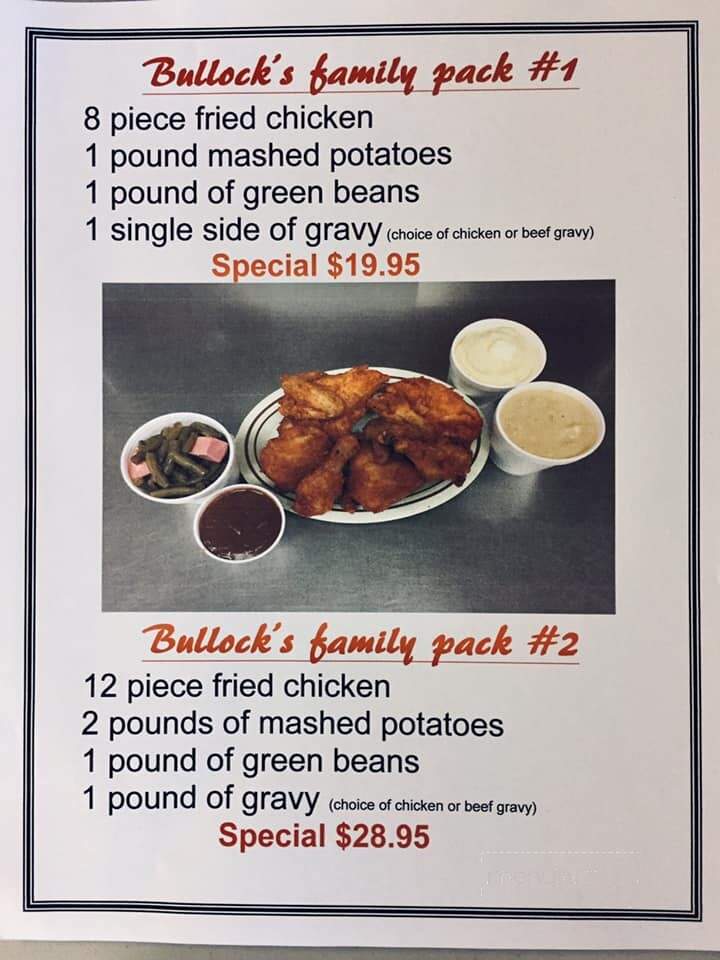 Bullocks Family Restaurant - Westminster, MD