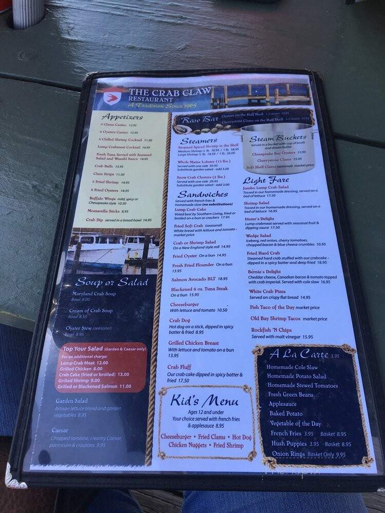 Crab Claw Restaurant - Saint Michaels, MD