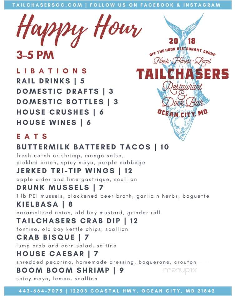 Tailchasers Restaurant & Dock Bar - Ocean City, MD