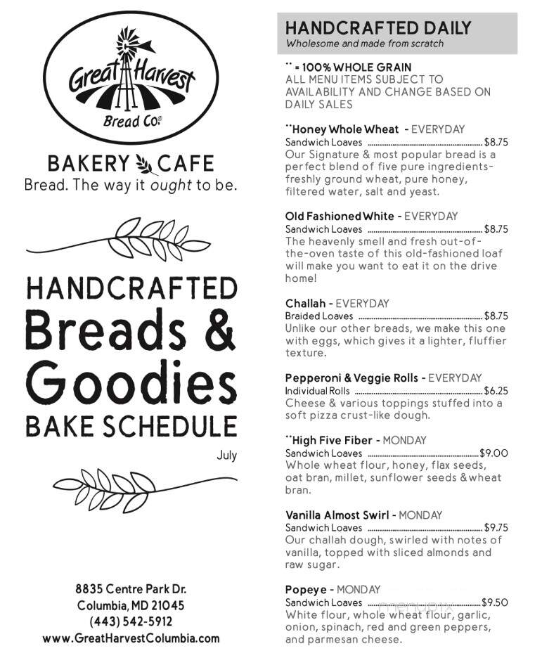 Great Harvest Bread Co. - Columbia, MD