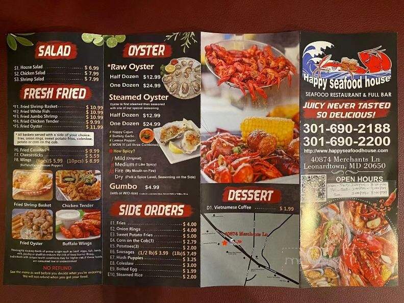 Happy Seafood House - Leonardtown, MD