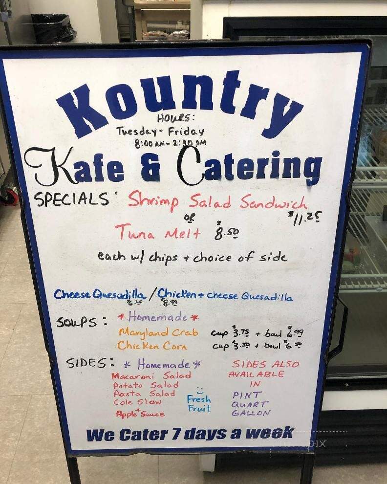 Kountry Kafe and Katering - Westminster, MD