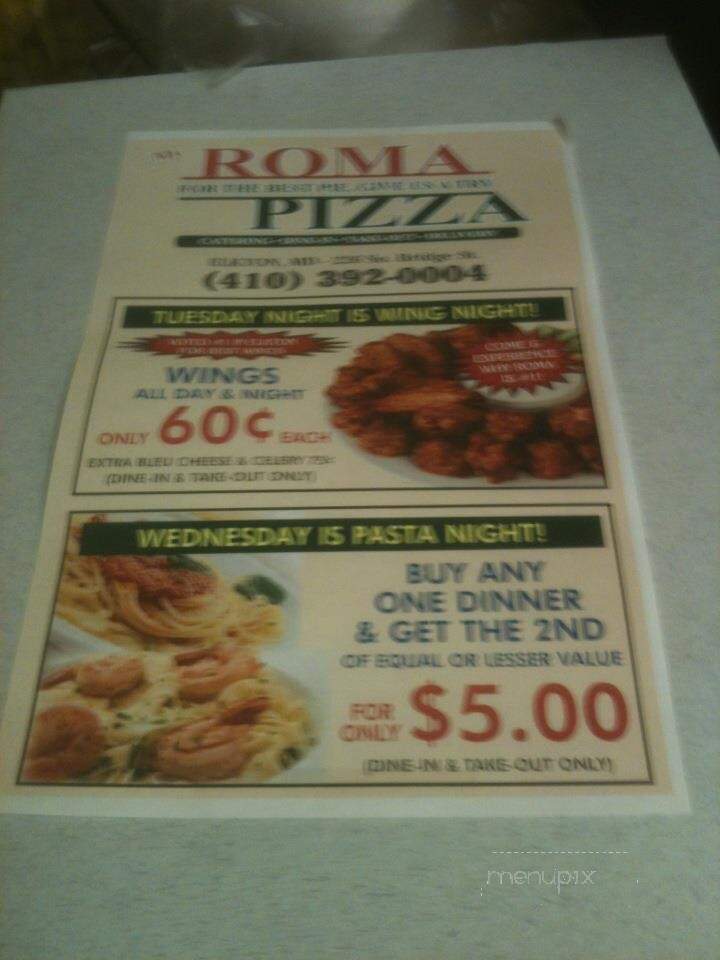 Roma Pizza - Elkton, MD