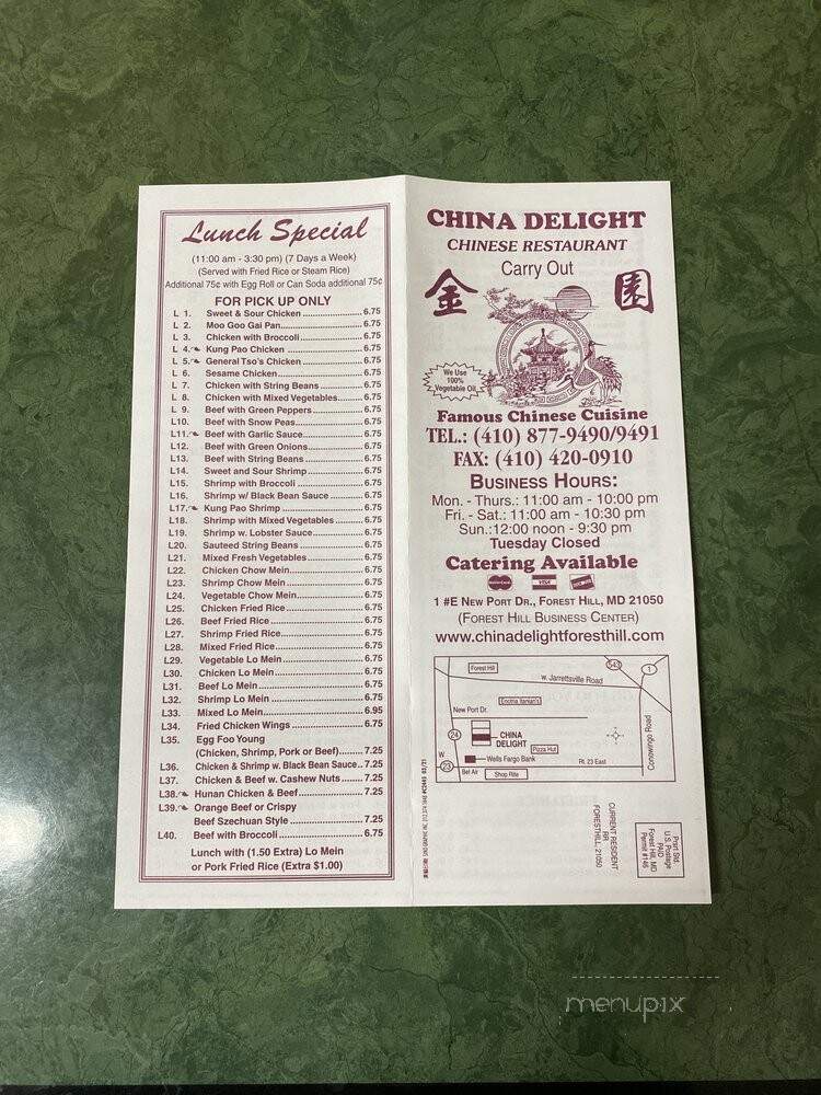 China Delight - Forest Hill, MD
