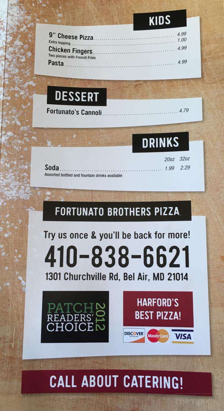 Fortunato Brothers Pizza - Bel Air, MD