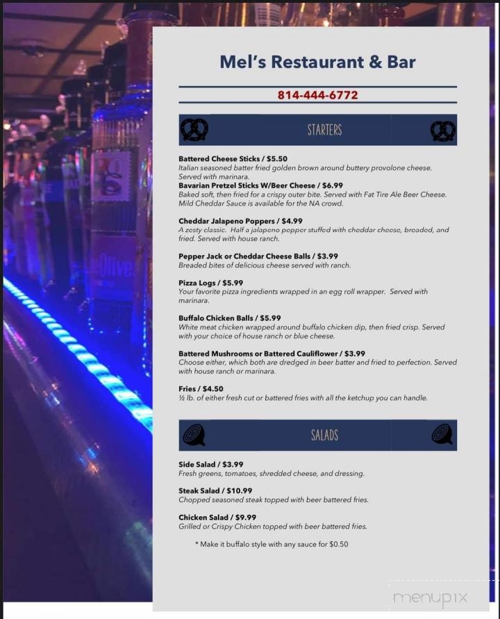 Mel's Restaurant & Lounge - Somerset, PA