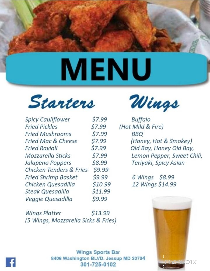 Wings Sports Cafe - Jessup, MD